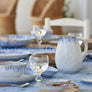 Pichet blanc bordé bleu Costa Nova