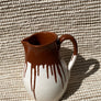 Pichet terracotta/beige