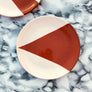 Petite assiette beige terracotta