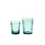 verre à eau fleur de lys bleu