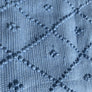 Tapis en coton bleu pale 100x50