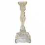 Bougeoir en verre transparent