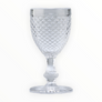 Sur commande // Verre à pied pointe de diamant transparent