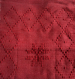 Tapis en coton rouge 60x40