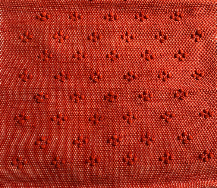 Tapis en coton orange 100x50